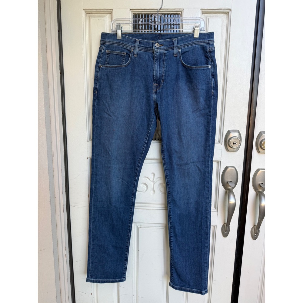 Johnnie-O Mens Straight Leg Dark Wash Stretch Denim Jeans Size 32x32 Blue